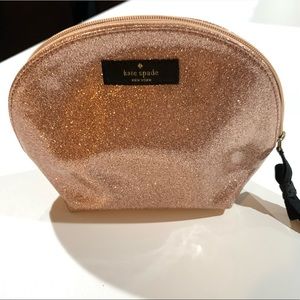 Kate Spade Pink Glitter Makeup Bag